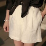 Women's Summer Casual High-Waist Linen Shorts