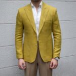 Men's Casual Fashion Linen Blazer with Lapel