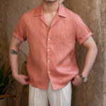 Embrace Timeless Elegance with Our New Men's Linen Short-Sleeve Shirt