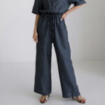 Women's Linen Short Sleeve Jumpsuit