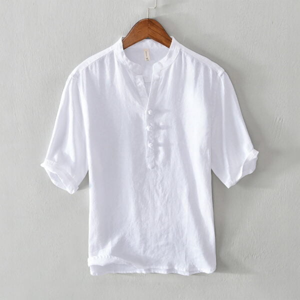 Men’s Half-Sleeve Linen T-Shirt