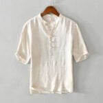 Men’s Half-Sleeve Linen T-Shirt