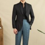 Men's Slim Fit Single-breasted Summer Linen Blazer