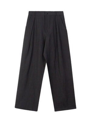 Women's Linen Wide-Leg High-Waist Casual Suit Trousers