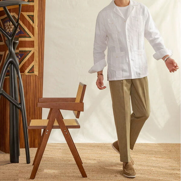 Men's Linen Long Sleeve Shirt