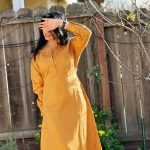 Women's Mid-Length Linen Sundress with Straps photo review